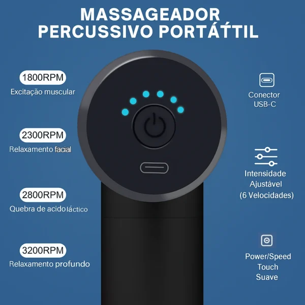 Massageador Muscular Eletrico Alta Frequencia Profissional - Imagem 4