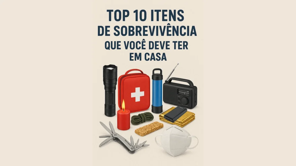 Top 10 Itens de Sobrevivência que Você Deve Ter em Casa